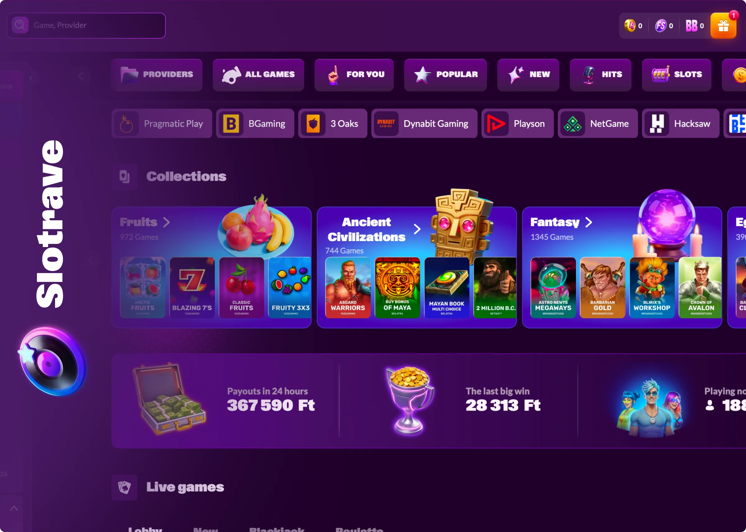 Slotrave Games